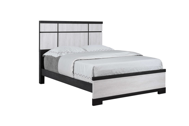 Remington Black/White Panel Bedroom Set - Gate FurnitureBedroom Set