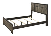 Remington Brown/Gray King Panel Bed - Gate FurnitureKing Bed