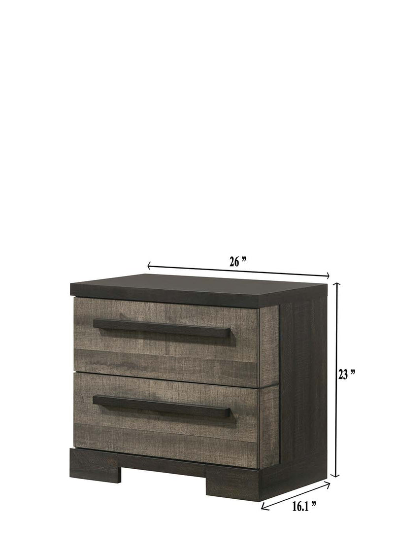 Remington Brown/Gray Panel Bedroom Set - Gate FurnitureBedroom Set