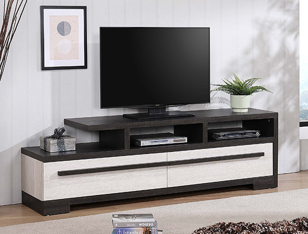 Remington Tv Stand Chalk/Ebony - B8162-9