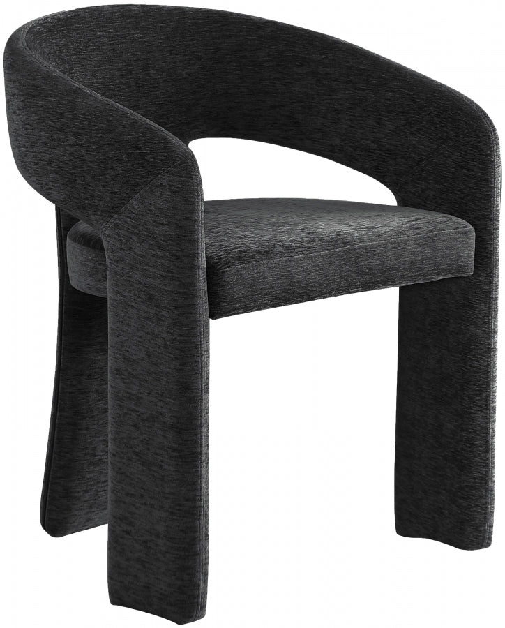 Rendition Fabric Upholstered Dining Chair in Black - 911Black-C