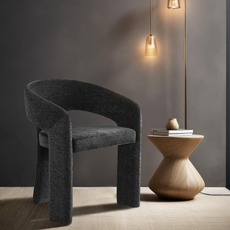 Rendition Fabric Upholstered Dining Chair in Black - 911Black-C