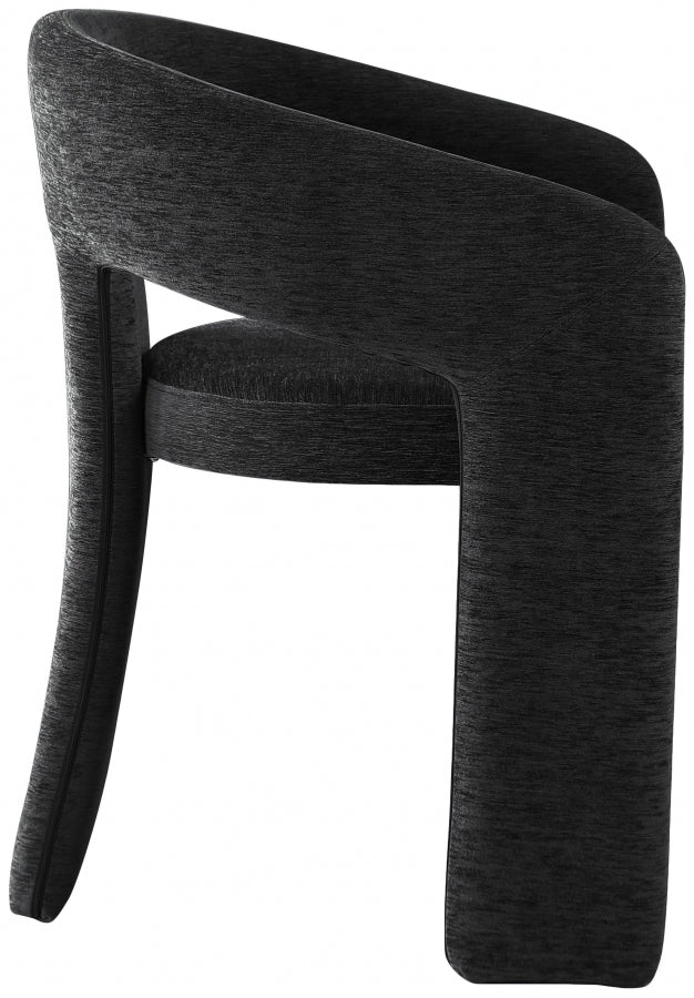 Rendition Fabric Upholstered Dining Chair in Black - 911Black-C