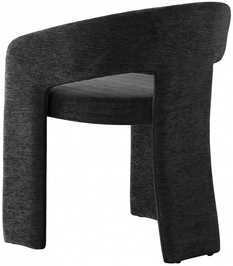 Rendition Fabric Upholstered Dining Chair in Black - 911Black-C