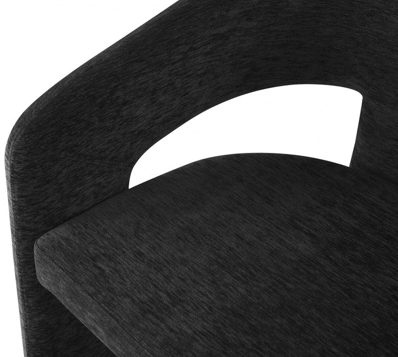 Rendition Fabric Upholstered Dining Chair in Black - 911Black-C