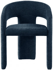 Rendition Fabric Upholstered Dining Chair in Blue, Set of 2 - 911Navy-C