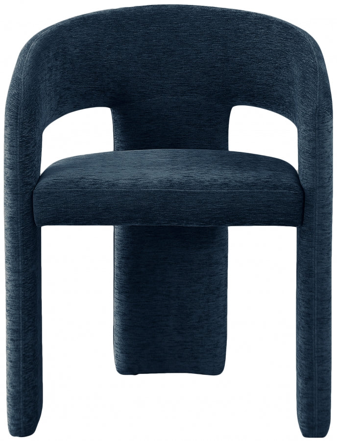 Rendition Fabric Upholstered Dining Chair in Blue, Set of 2 - 911Navy-C