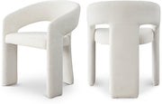 Rendition Fabric Upholstered Dining Chair in Cream, Set of 2 - 911Cream-C