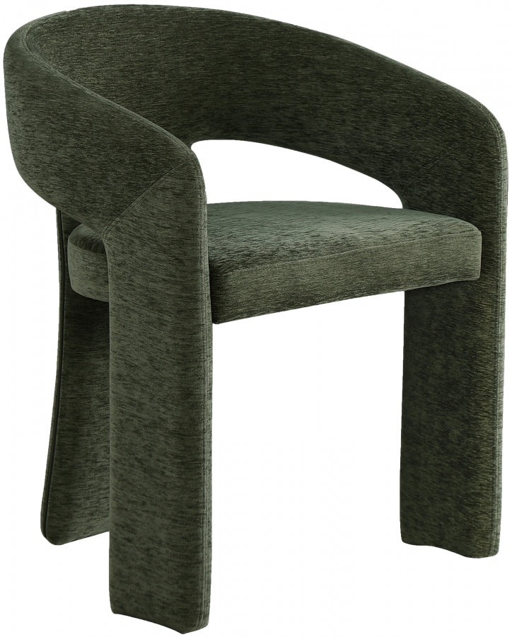 Rendition Fabric Upholstered Dining Chair in Green, Set of 2 - 911Green-C