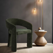 Rendition Fabric Upholstered Dining Chair in Green, Set of 2 - 911Green-C