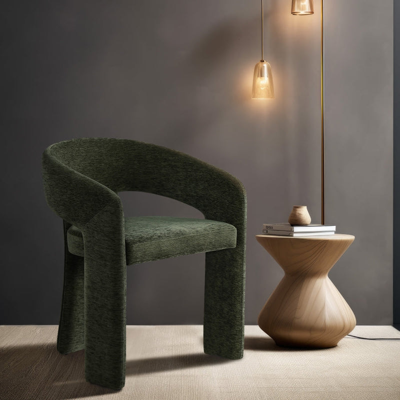 Rendition Fabric Upholstered Dining Chair in Green, Set of 2 - 911Green-C