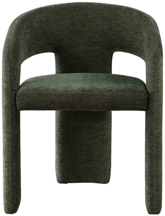 Rendition Fabric Upholstered Dining Chair in Green, Set of 2 - 911Green-C