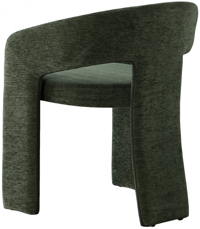 Rendition Fabric Upholstered Dining Chair in Green, Set of 2 - 911Green-C