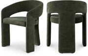 Rendition Fabric Upholstered Dining Chair in Green, Set of 2 - 911Green-C