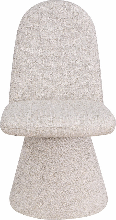 Renuar Fabric Upholstered Dining Chair in Beige, Set of 2 - 869Beige-C