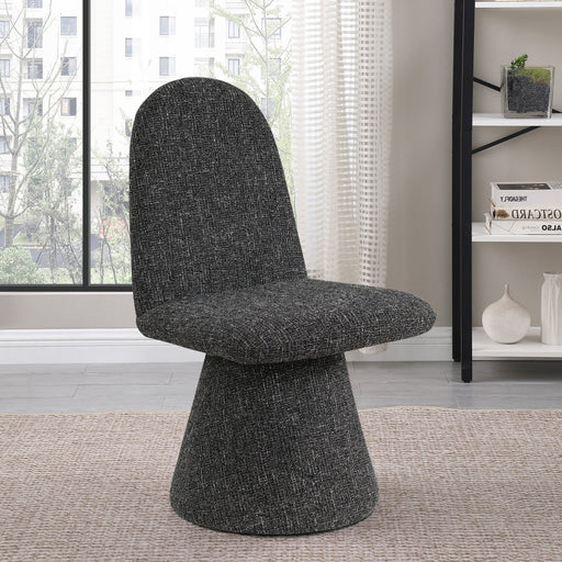 Renuar Fabric Upholstered Dining Chair in Black, Set of 2 - 869Black-C