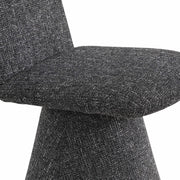 Renuar Fabric Upholstered Dining Chair in Black, Set of 2 - 869Black-C