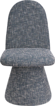 Renuar Fabric Upholstered Dining Chair in Blue, Set of 2 - 869Blue-C