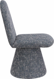 Renuar Fabric Upholstered Dining Chair in Blue, Set of 2 - 869Blue-C