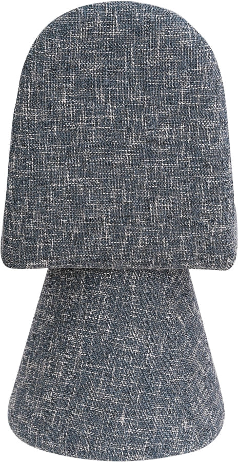 Renuar Fabric Upholstered Dining Chair in Blue, Set of 2 - 869Blue-C