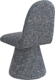 Renuar Fabric Upholstered Dining Chair in Blue, Set of 2 - 869Blue-C
