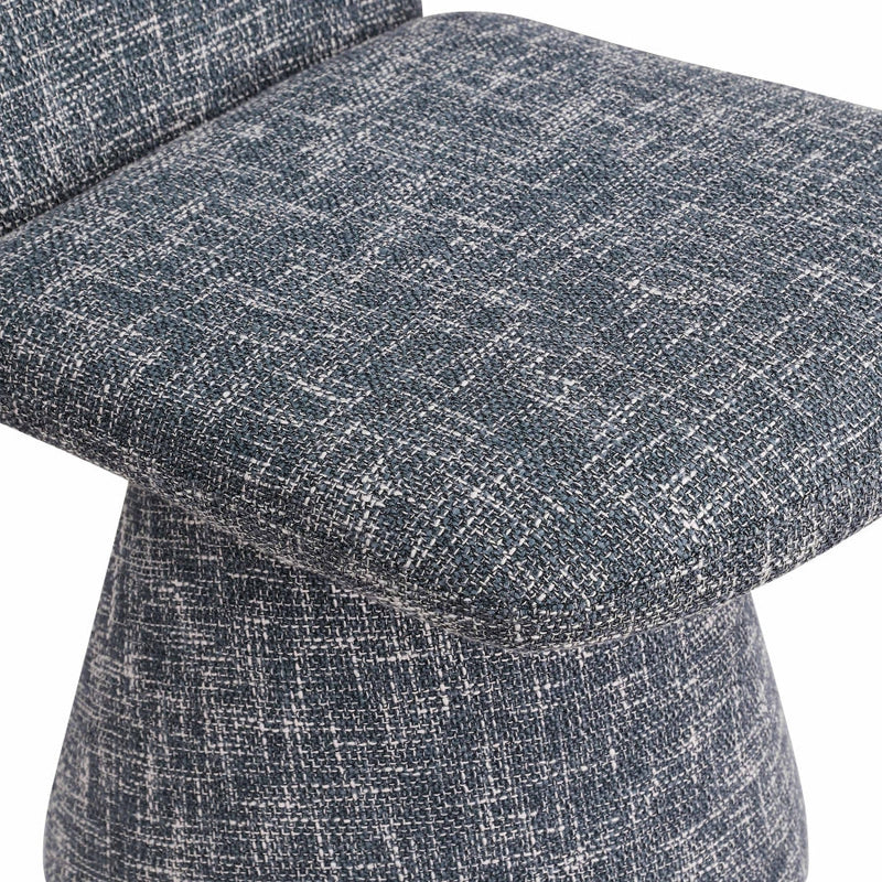 Renuar Fabric Upholstered Dining Chair in Blue, Set of 2 - 869Blue-C