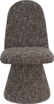 Renuar Fabric Upholstered Dining Chair in Brown, Set of 2 - 869Brown-C