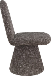 Renuar Fabric Upholstered Dining Chair in Brown, Set of 2 - 869Brown-C