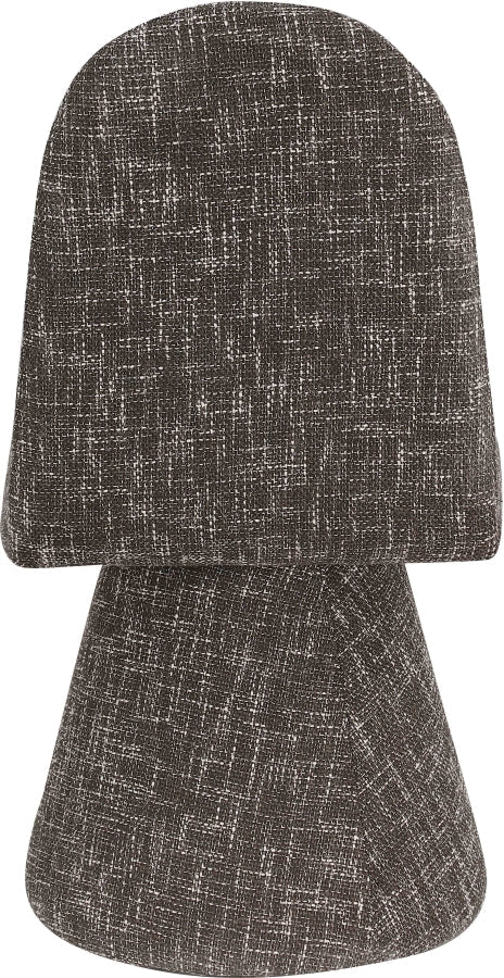 Renuar Fabric Upholstered Dining Chair in Brown, Set of 2 - 869Brown-C