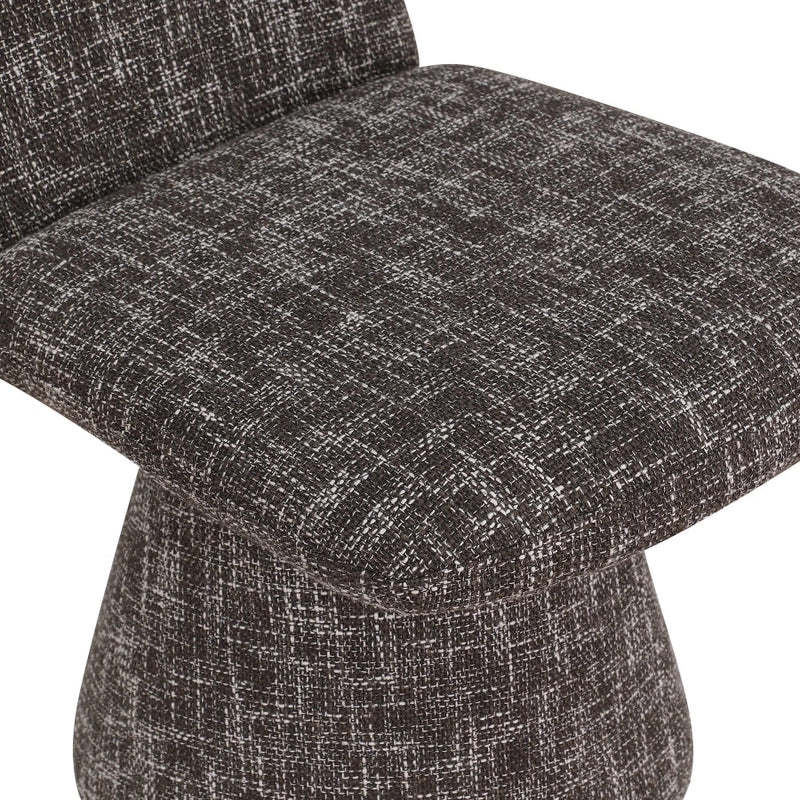 Renuar Fabric Upholstered Dining Chair in Brown, Set of 2 - 869Brown-C