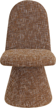 Renuar Fabric Upholstered Dining Chair in Cognac, Set of 2 - 869Cognac-C