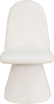 Renuar Fabric Upholstered Dining Chair in Cream, Set of 2 - 869Cream-C