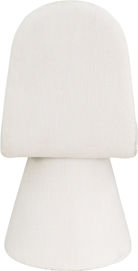 Renuar Fabric Upholstered Dining Chair in Cream, Set of 2 - 869Cream-C