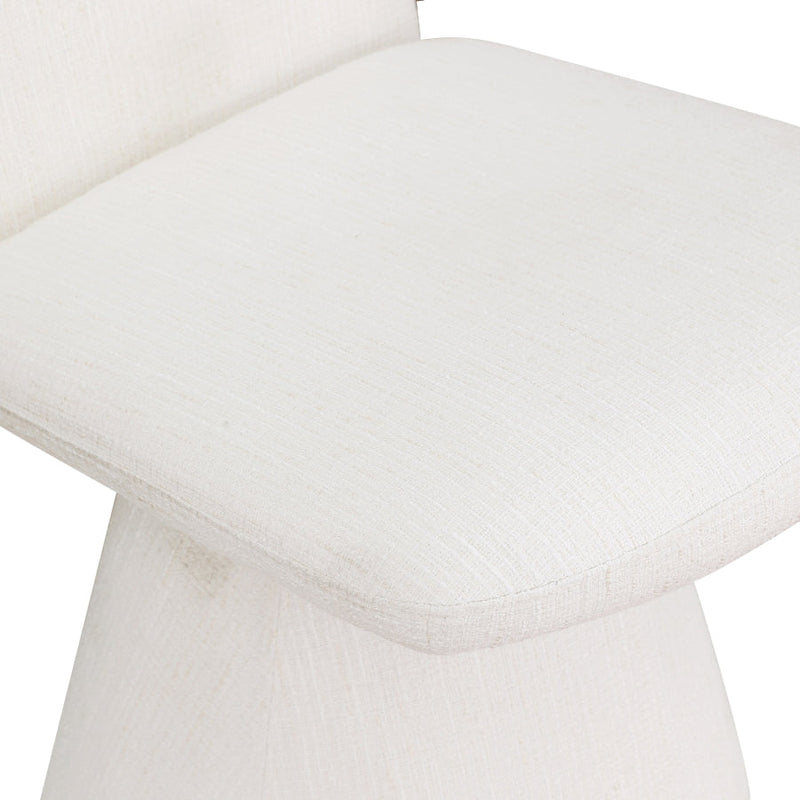 Renuar Fabric Upholstered Dining Chair in Cream, Set of 2 - 869Cream-C