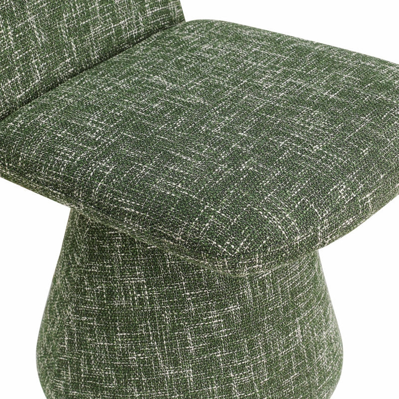 Renuar Fabric Upholstered Dining Chair in Green, Set of 2 - 869Green-C