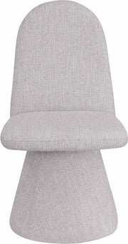 Renuar Fabric Upholstered Dining Chair in Grey, Set of 2 - 869Grey-C