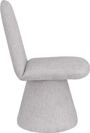 Renuar Fabric Upholstered Dining Chair in Grey, Set of 2 - 869Grey-C