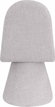Renuar Fabric Upholstered Dining Chair in Grey, Set of 2 - 869Grey-C