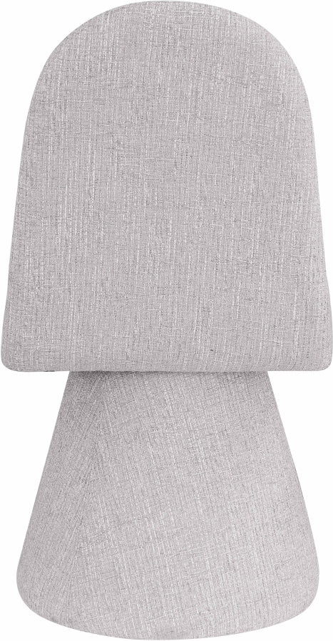 Renuar Fabric Upholstered Dining Chair in Grey, Set of 2 - 869Grey-C
