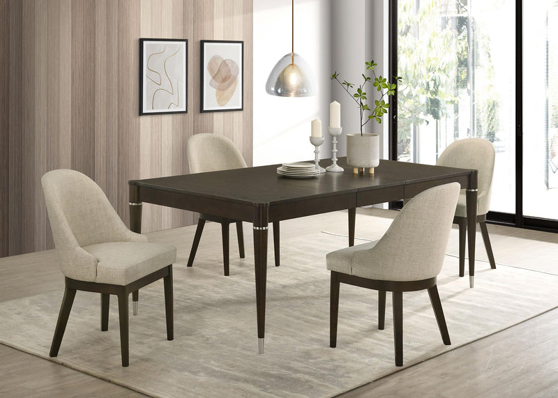 Reseda 5-piece Rectangular Dining Set Ash Brown - 193671-S5