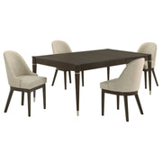 Reseda 5-piece Rectangular Dining Set Ash Brown - 193671-S5