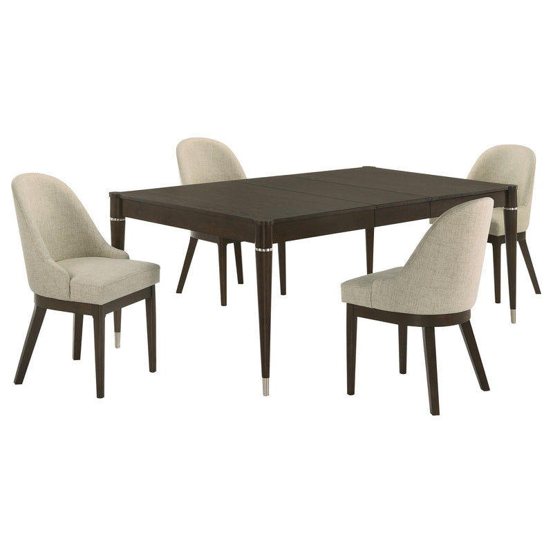 Reseda 5-piece Rectangular Dining Set Ash Brown - 193671-S5
