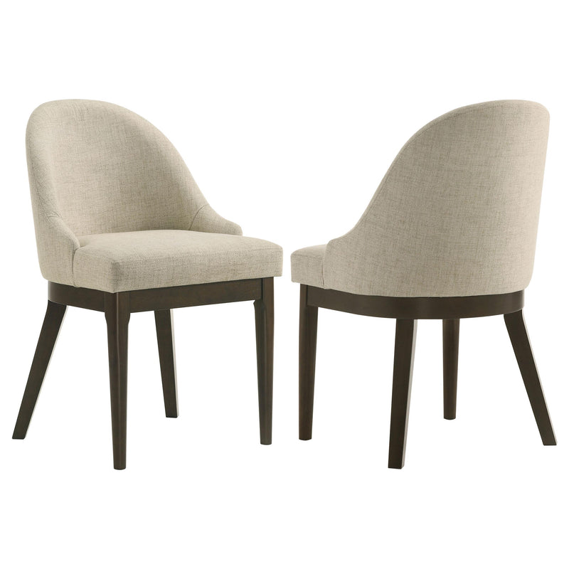 Reseda Upholstered Dining Side Chair Beige (Set of 2) - 193672