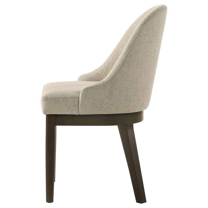 Reseda Upholstered Dining Side Chair Beige (Set of 2) - 193672