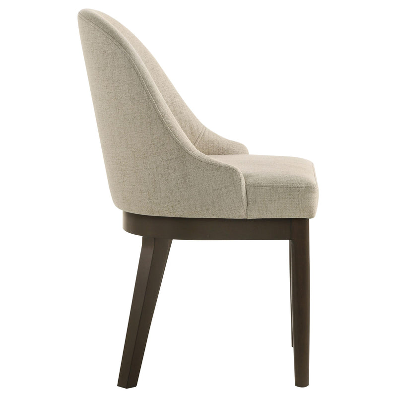 Reseda Upholstered Dining Side Chair Beige (Set of 2) - 193672