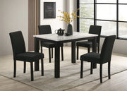 Resia Black/White Dining Set - Gate FurnitureDining Room Set