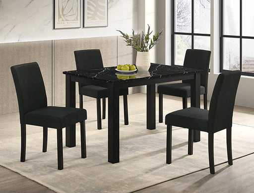 Resia Dining Table-Black - 2120BK-T-3048