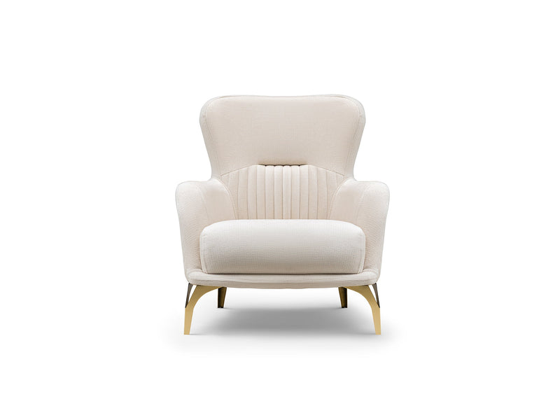 Resital 3-pieces (Sofa & Loveseat & Chair) Livingroom Set in Cream - 200-ST-RES-FLORIA04-321