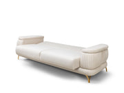 Resital 3-pieces (Sofa & Loveseat & Chair) Livingroom Set in Cream - 200-ST-RES-FLORIA04-321