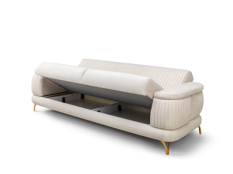 Resital 3-pieces (Sofa & Loveseat & Chair) Livingroom Set in Grey - 200-ST-RES-FLORIA22-321